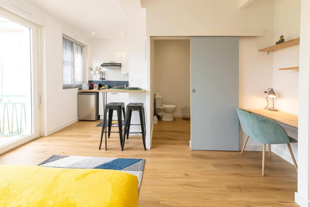 Appartement Le Yellow, Studio Renove, Tout Confort, Jardin à Saint-Jacques-de-La-Lande Extérieur photo