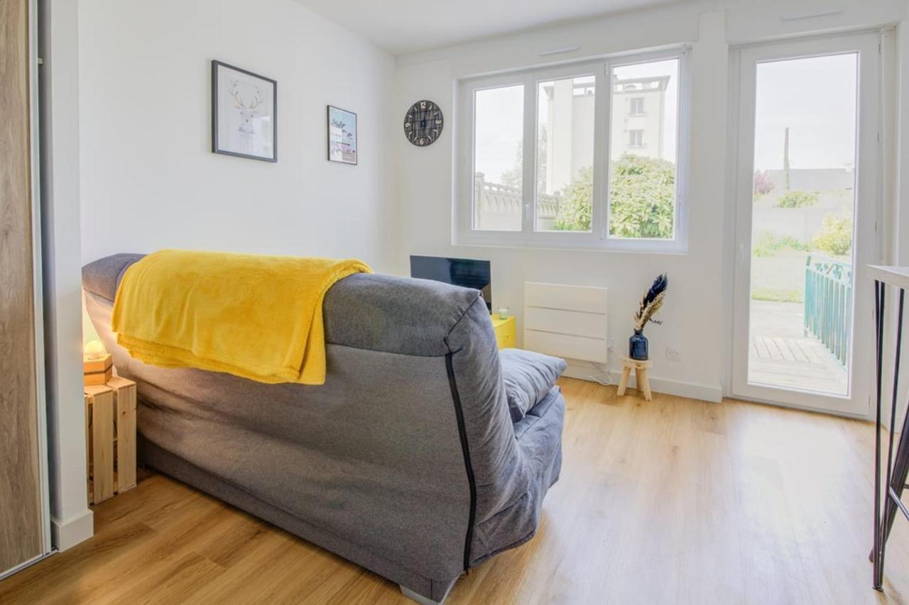 Appartement Le Yellow, Studio Renove, Tout Confort, Jardin à Saint-Jacques-de-La-Lande Extérieur photo