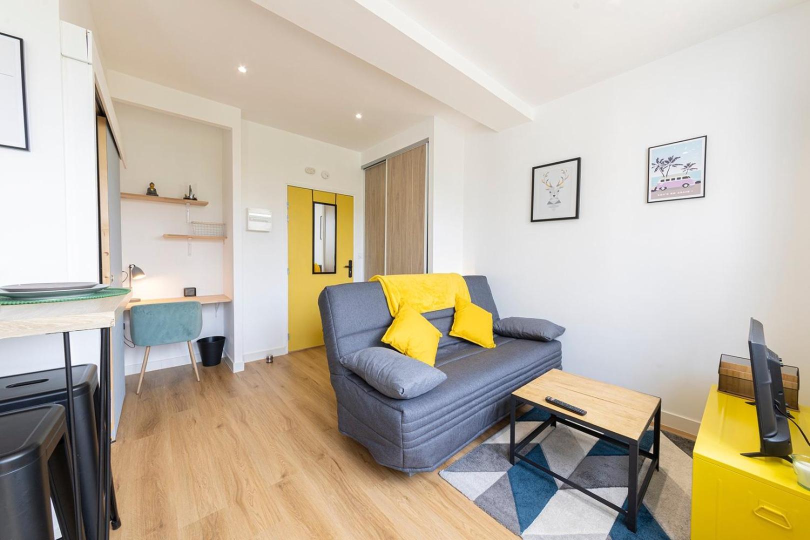 Appartement Le Yellow, Studio Renove, Tout Confort, Jardin à Saint-Jacques-de-La-Lande Extérieur photo